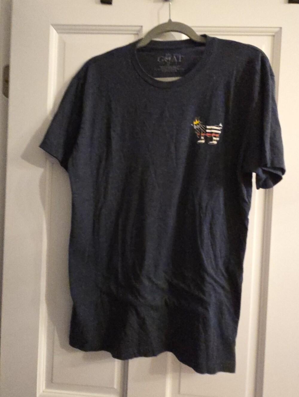EUC G.O.A.T. Men's Heathered Navy Men's T-shirt Size M